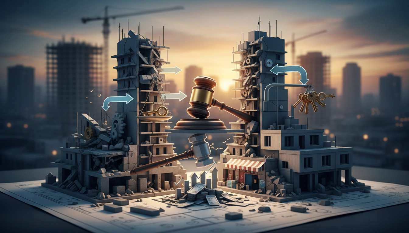 Illustration for blog section about: Riskli yapılar için hazırlanan yeni yönetmelik yürürlüğe girdi