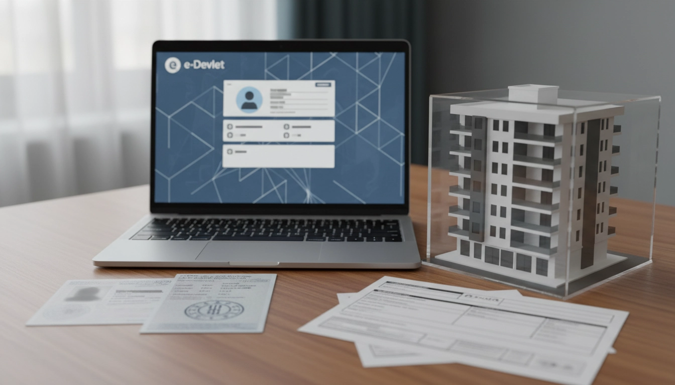 Photorealistic image of türkiye urban renewal financial support process, government application form