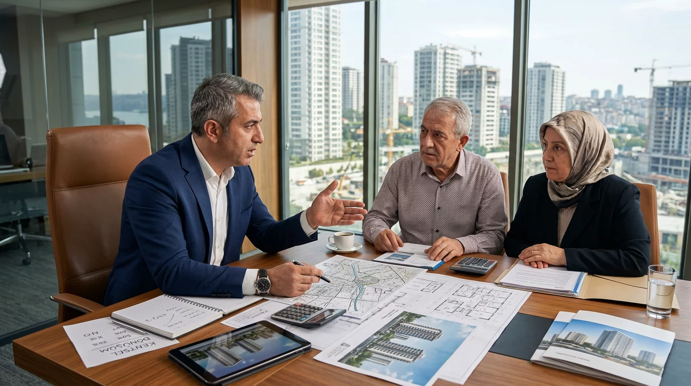 Illustration for blog section about: Kentsel dönüşüm müteahhit yüzde kaç alır?, image 1