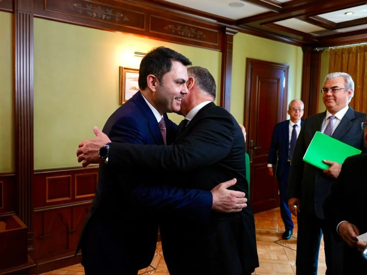 Çevre, Şehircilik ve İklim Değişikliği Bakanı Murat Kurum, Moskova'da Rusya Başbakan Yardımcısı Marat Husnullin ile kentsel dönüşüm görüşmesinde