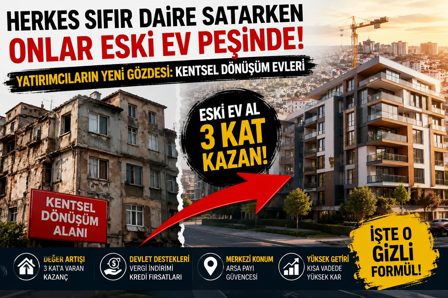 SIFIR BİNALAR YÜZÜNE BAKILMIYOR! Sokak Sokak Gezip ‘Çürük Ev’ Arıyorlar: Kentsel Dönüşümde Akılalmaz Yatırım Çılgınlığı!